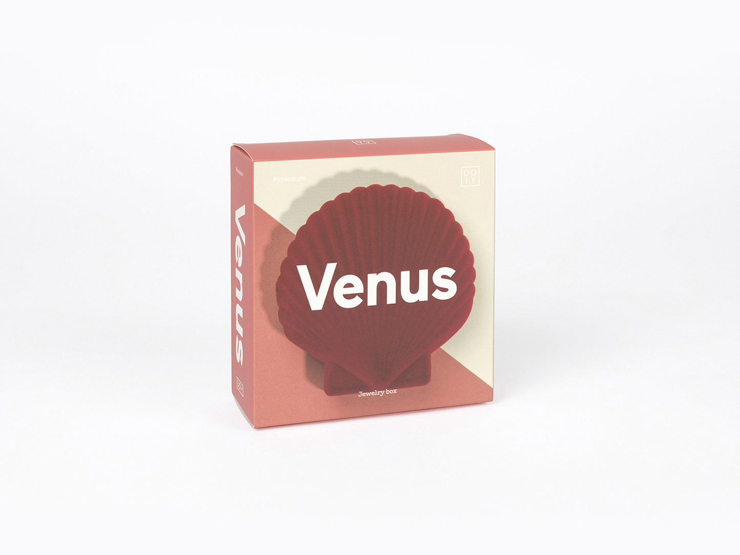 DOIY Red Velvet Shell Jewelry Box