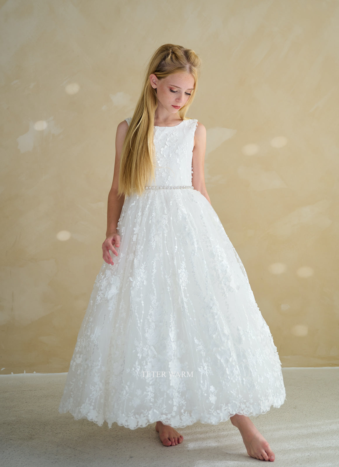 White Communion Dresses Size