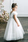 Teter Warm Embroidered Lace Ruffled Flower Girl/Communion Dress (Size 2, 3, 4)