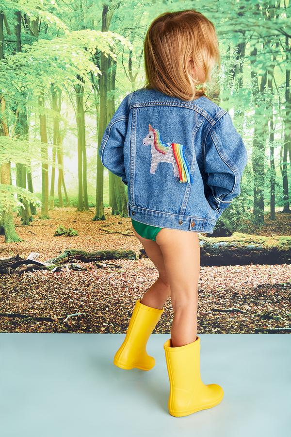 Phyllis Unicorn Denim Jacket (Size 2, 4)