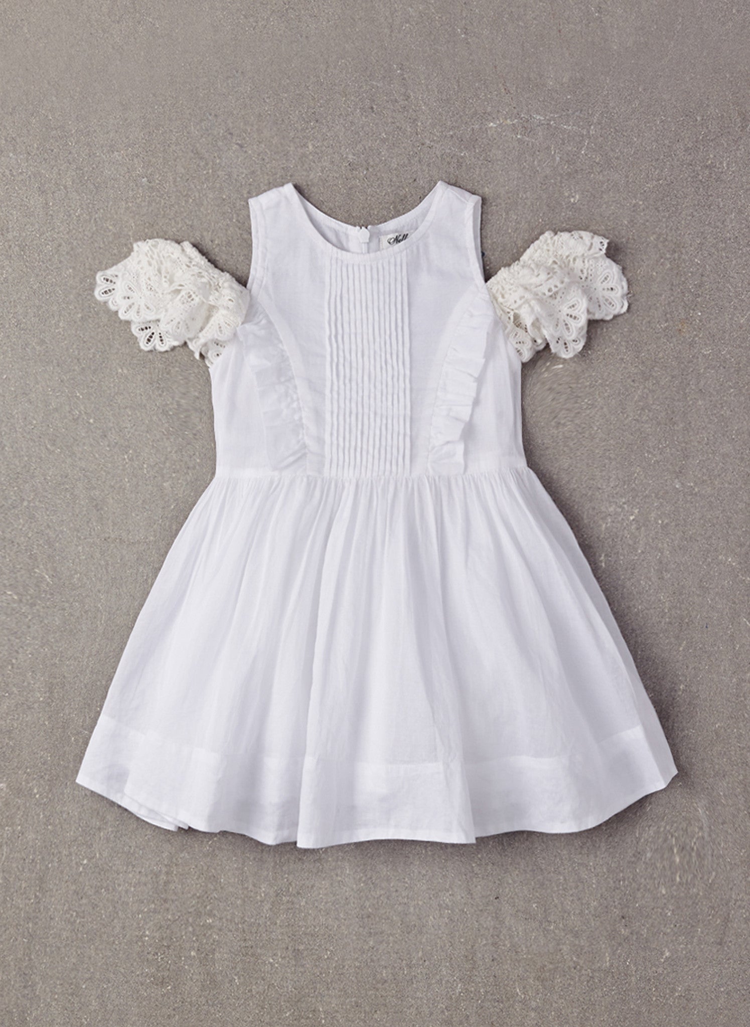 Nellystella Alexis Dress in White (Front)