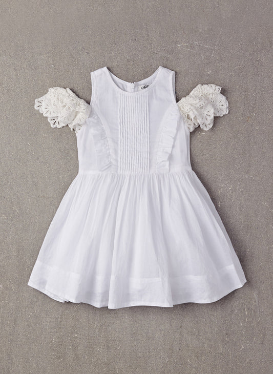 Nellystella Alexis Dress in White (Front)