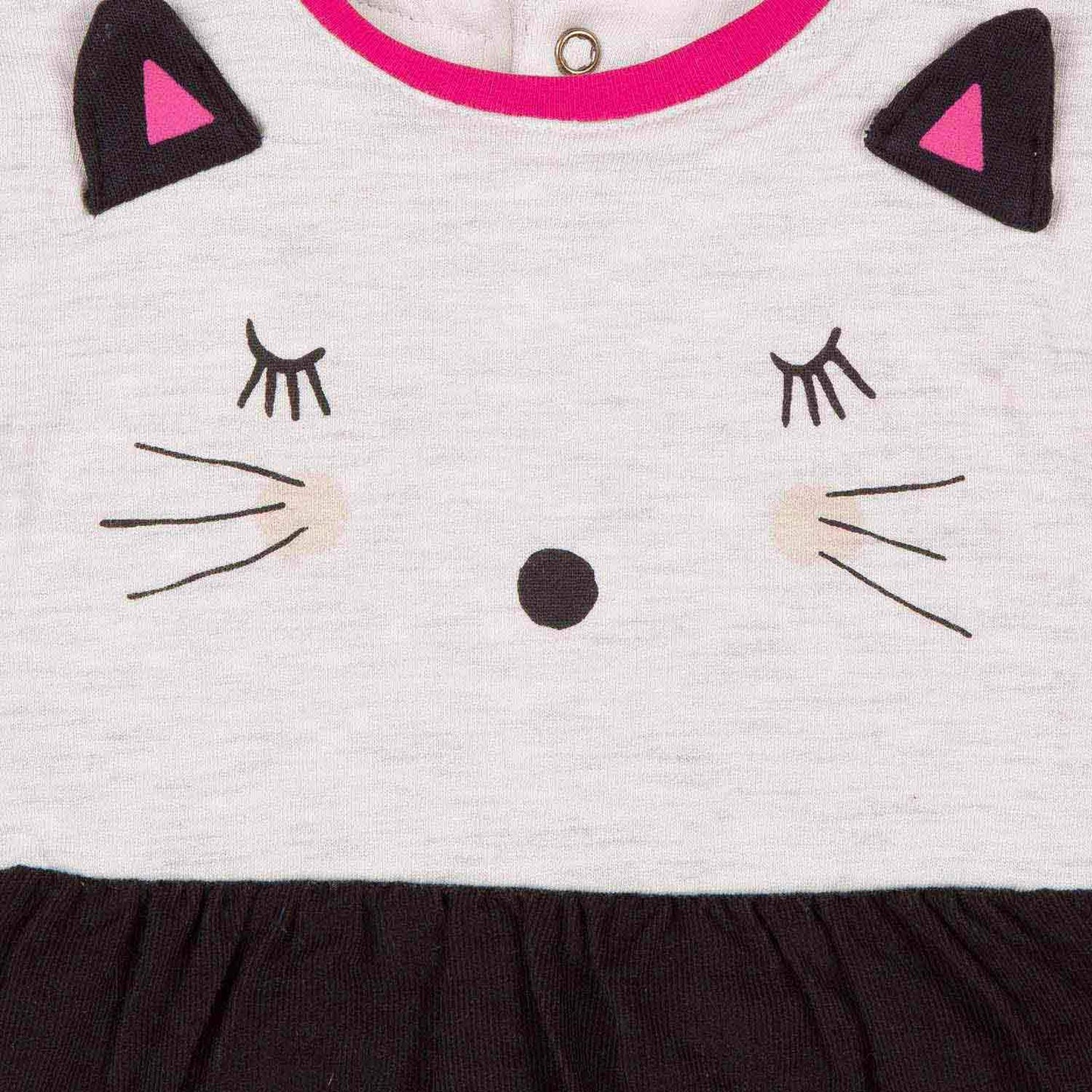 Catimini Baby Girl Cat Cotton Romper (6m, 12m, 18m)