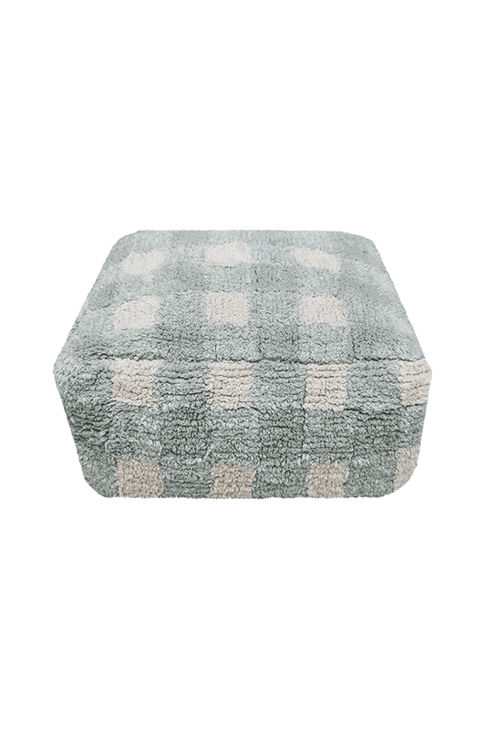 Pouf Vichy Blue Sage