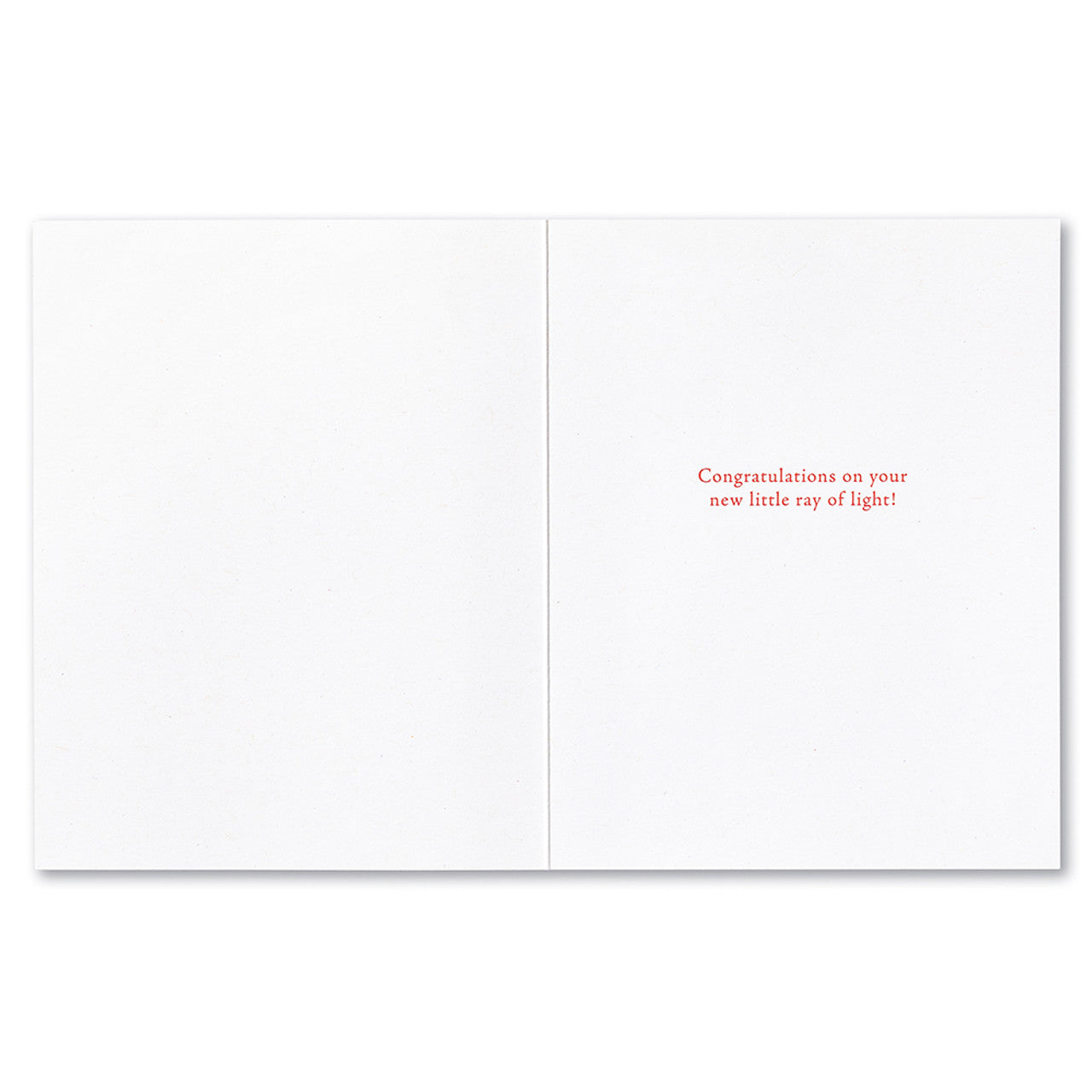 Welcome Baby Card - “WITH EVERY NEWBORN BABY, A LITTLE SUN RISES.”