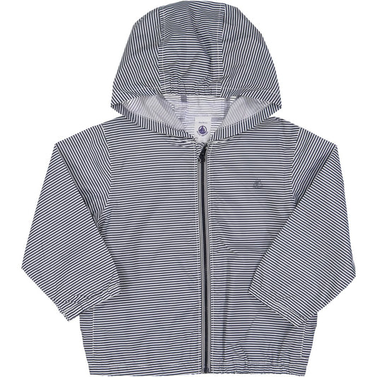 Petit Bateau Windbreaker in Navy Stripes (6m, 24m)