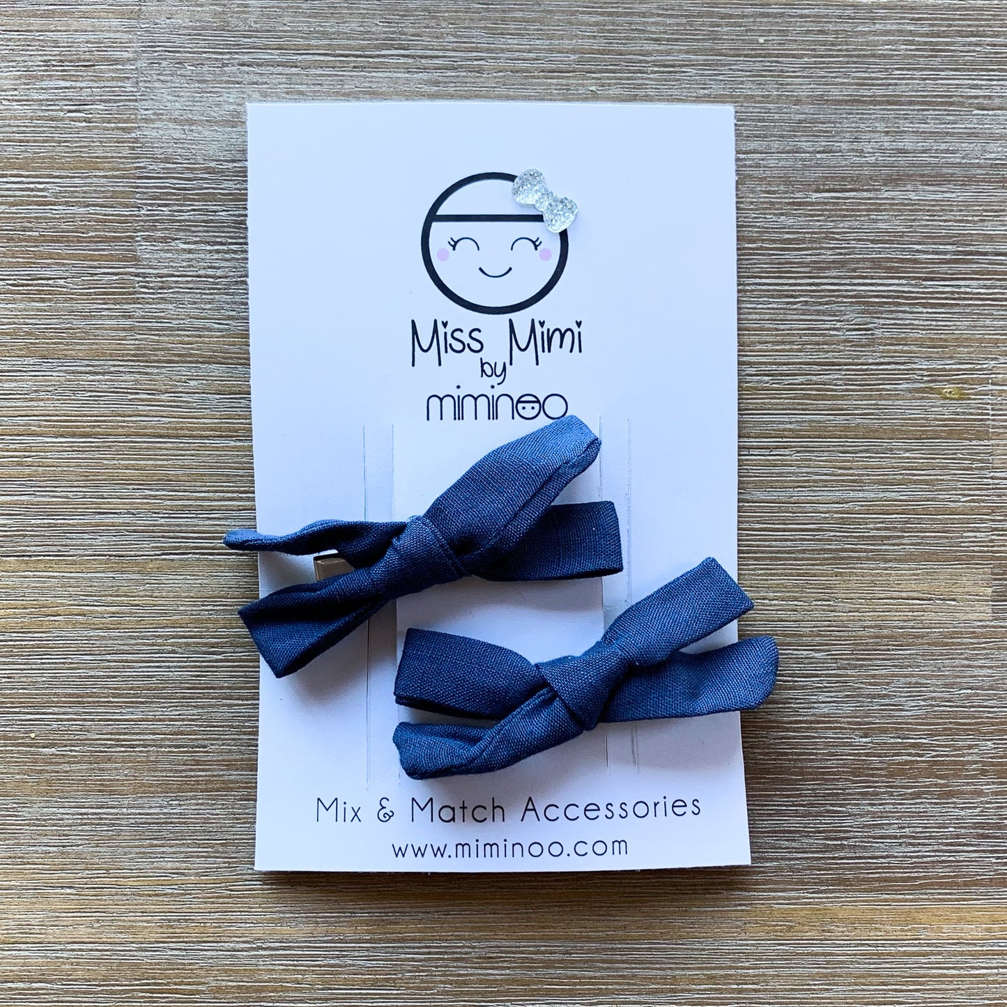 Set of 2 Hair Clips Bows