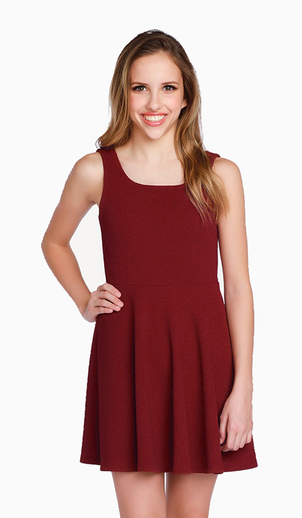 The Ruby Dress in Wine (Tween) - Size 14/16