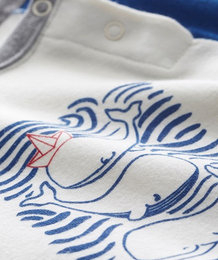 Petit Bateau Baby Boy Whale Shirt (3m)