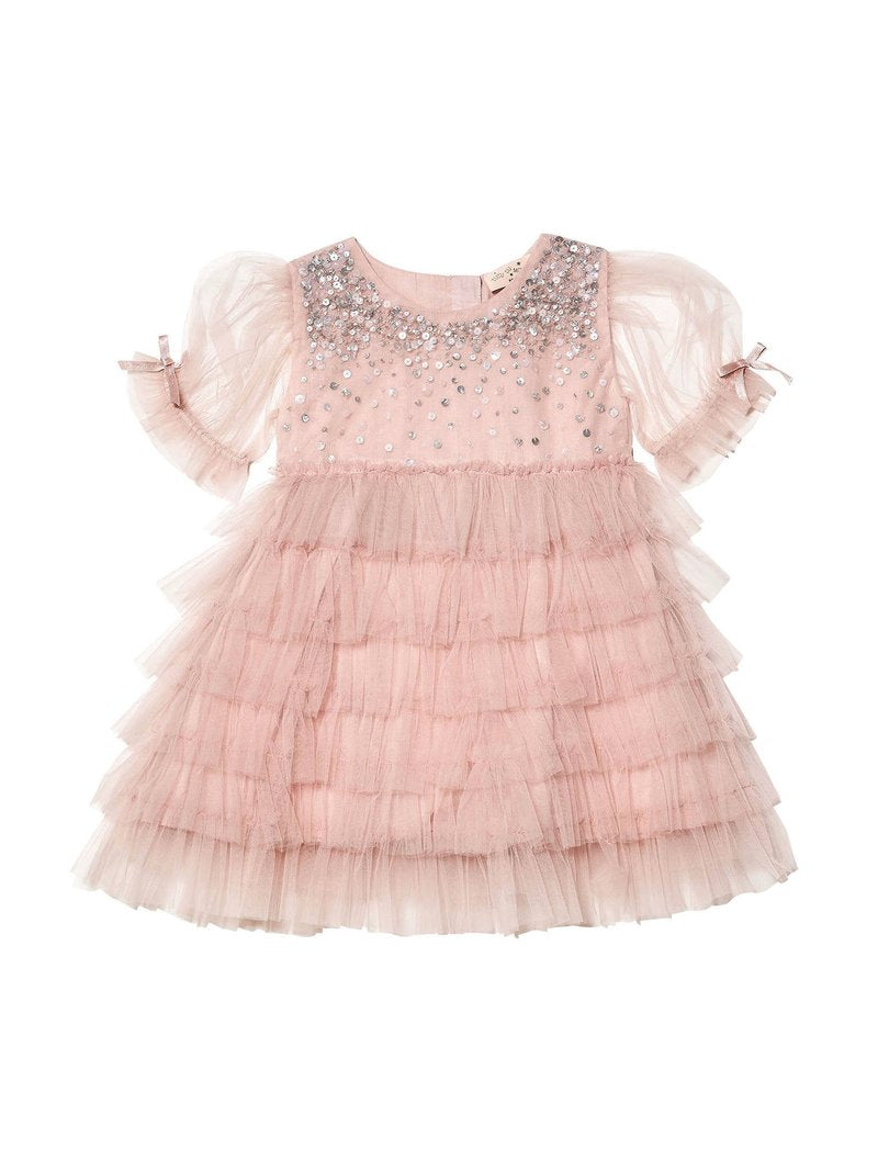 Tutu Du Monde Bébé Bijou Tulle Dress in Blush (6-12m)