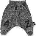 Nununu Letter Footed Baggys Charcoal (3-6m)
