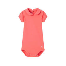 Petit Bateau Baby Girl Bodysuit Hot Pink