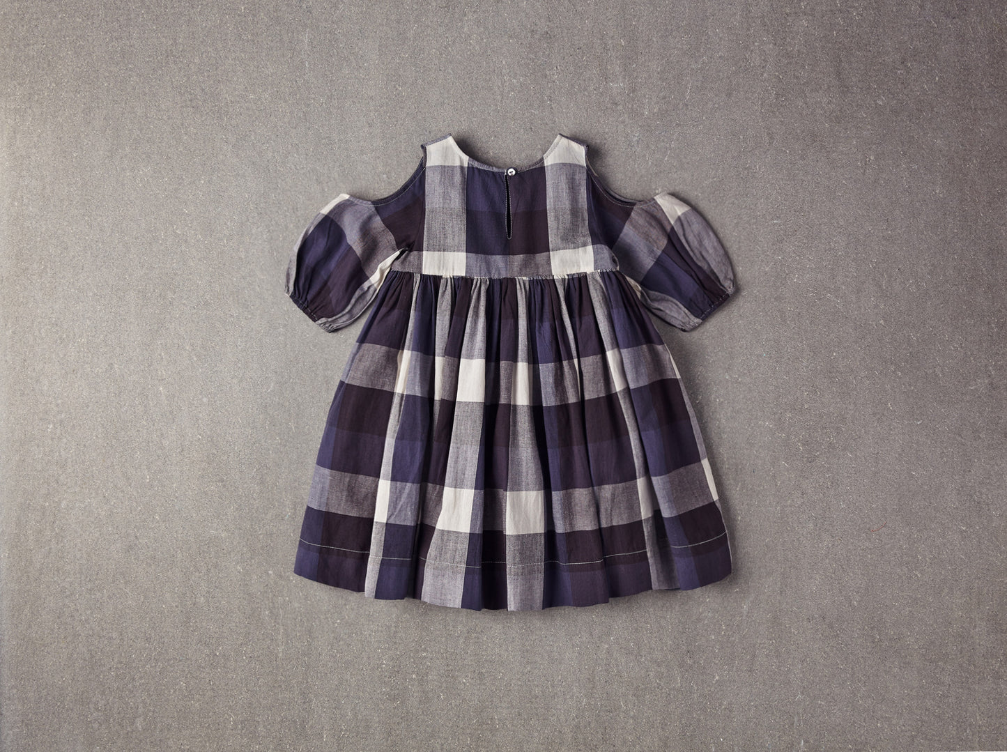 Nellystella Venessa Dress in Large Blue Plaid