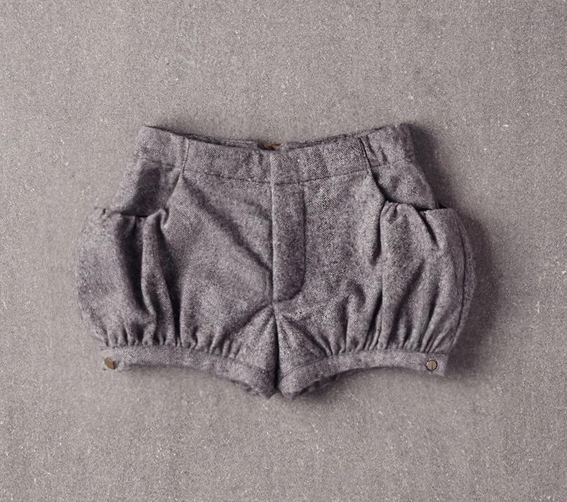 Nellystella Viola Shorts in Grey Tweed