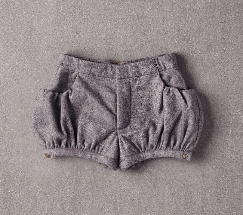  Nellystella Viola Shorts in Grey Tweed