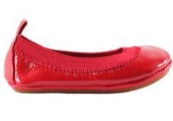 Yosi Samra Girl's Ballet Flat in Red (Size 7, 9, 10, 11, 12, 2, 3, 6)