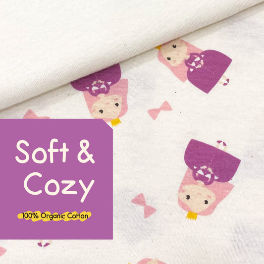 Organic 2 Pieces Pajama Set - Violet Girl