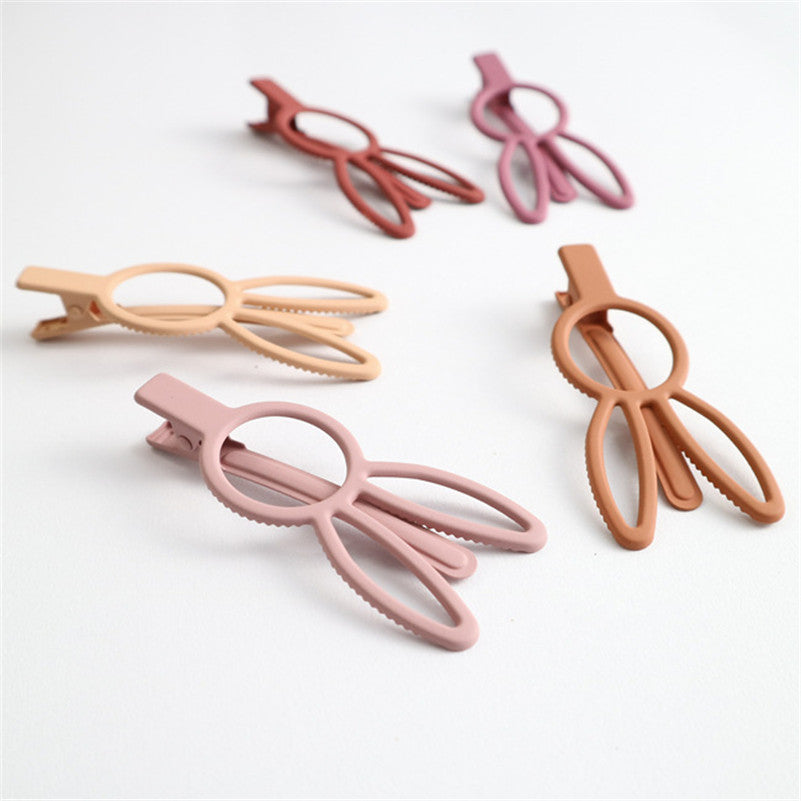 Bunny Rabbit Hair Clips in Camel