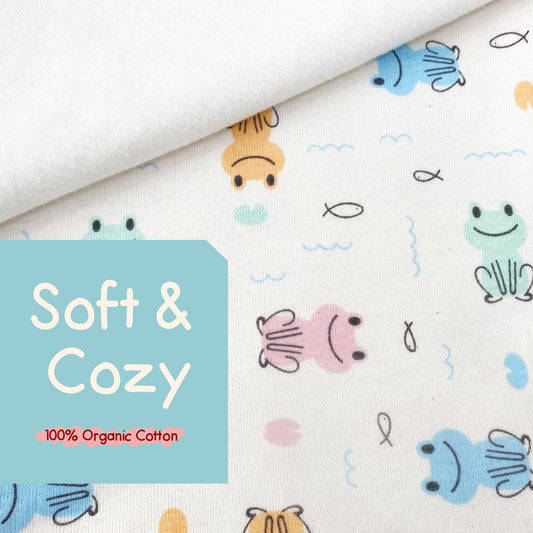 Organic Slim Pajama Shorts Set - Frog