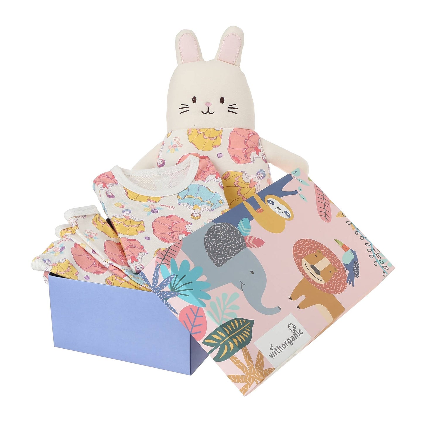 Organic Pajama Set with Matching Security Doll - Princess