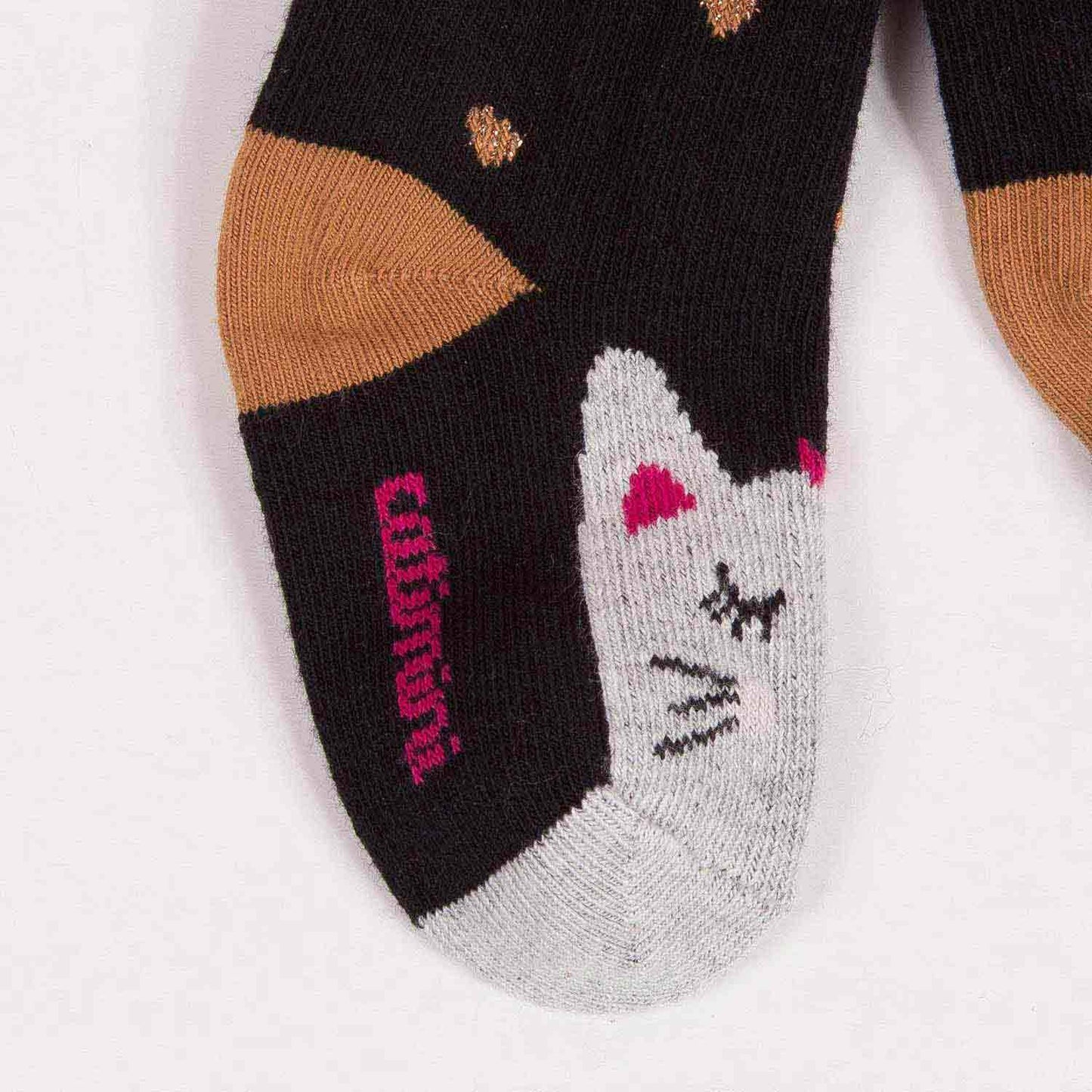 Catimini Baby Girl Kitten Print Tights (Size 9-12m, 12-18m)