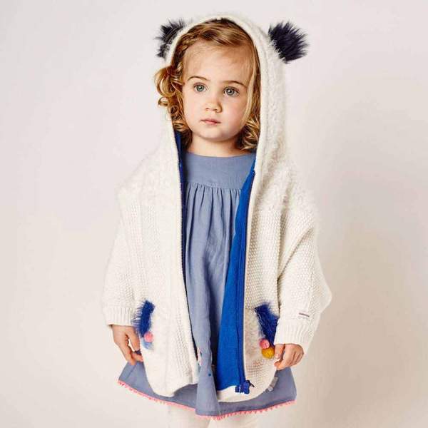 Catimini Warm Knit Cape Coat (12m)