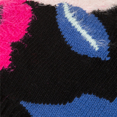 Catimini Girl's Floral Jacquard Knitted Hat (Size 4/6)