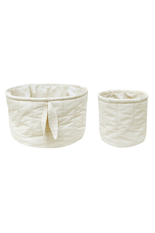 Set of two quilted baskets - Bambie Natural