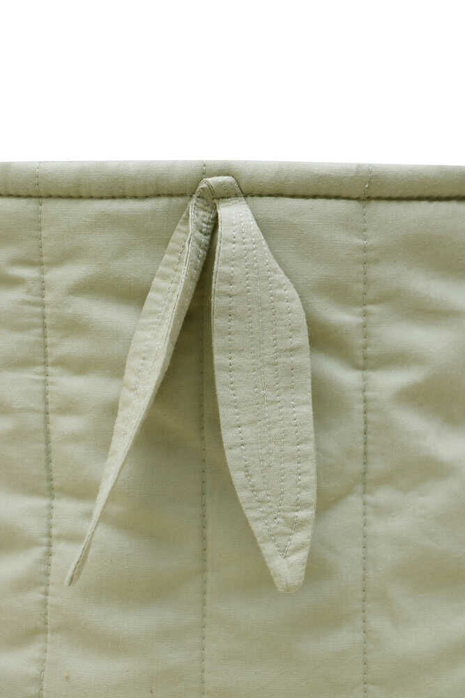 Set of two quilted baskets - Bambie Olive