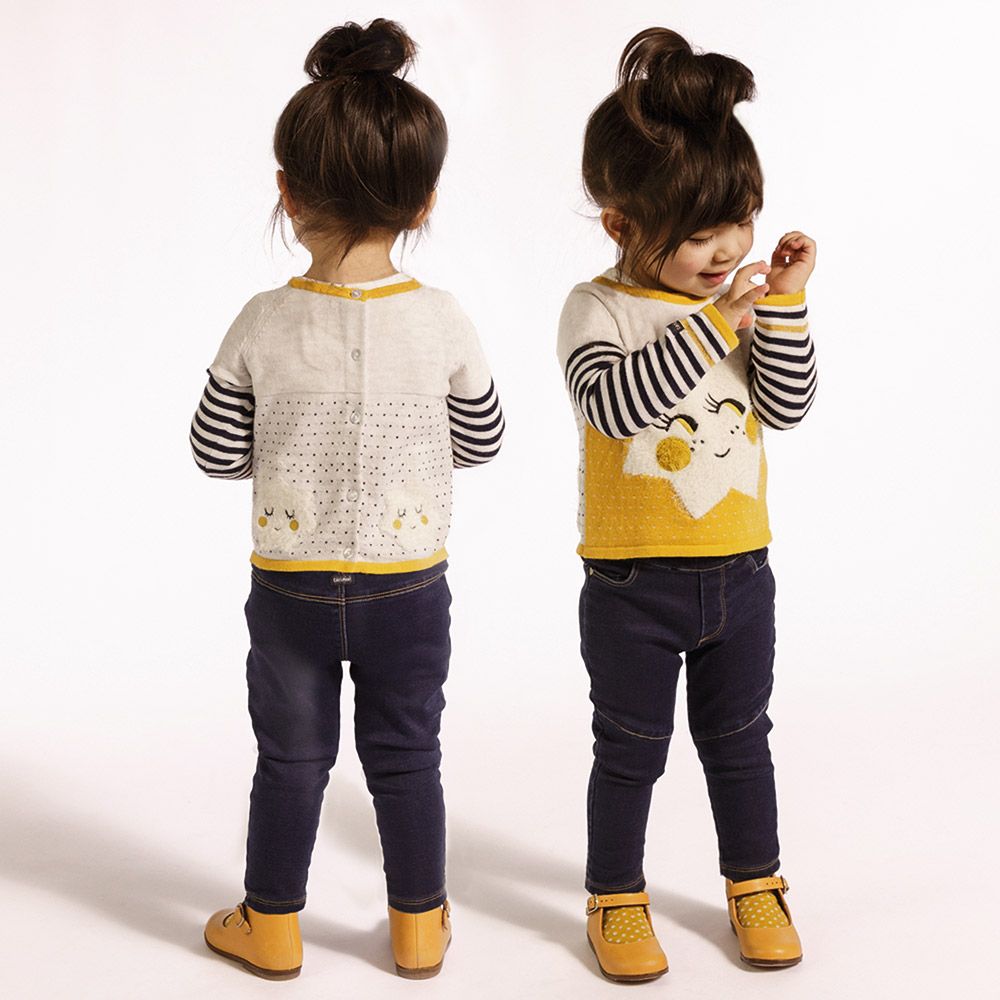 Catimini Cloud Knit Two-Way Cardigan (6m, 9m, 12m, 18m)