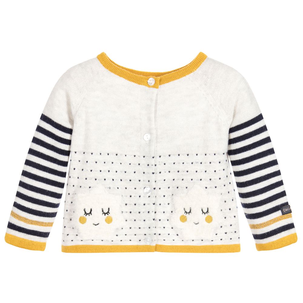 Catimini Cloud Knit Two-Way Cardigan (6m, 9m, 12m, 18m)