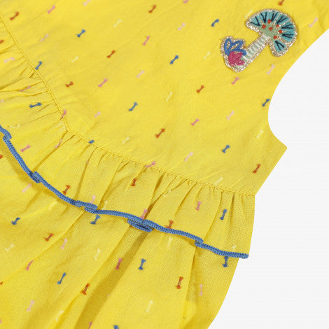 Catimini Baby Girl's Short Dotted Swiss Romper