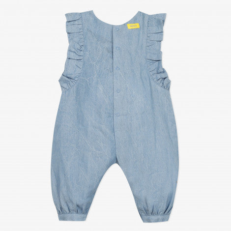 Catimini Baby Girl's Lightweight Denim Jumpsuit