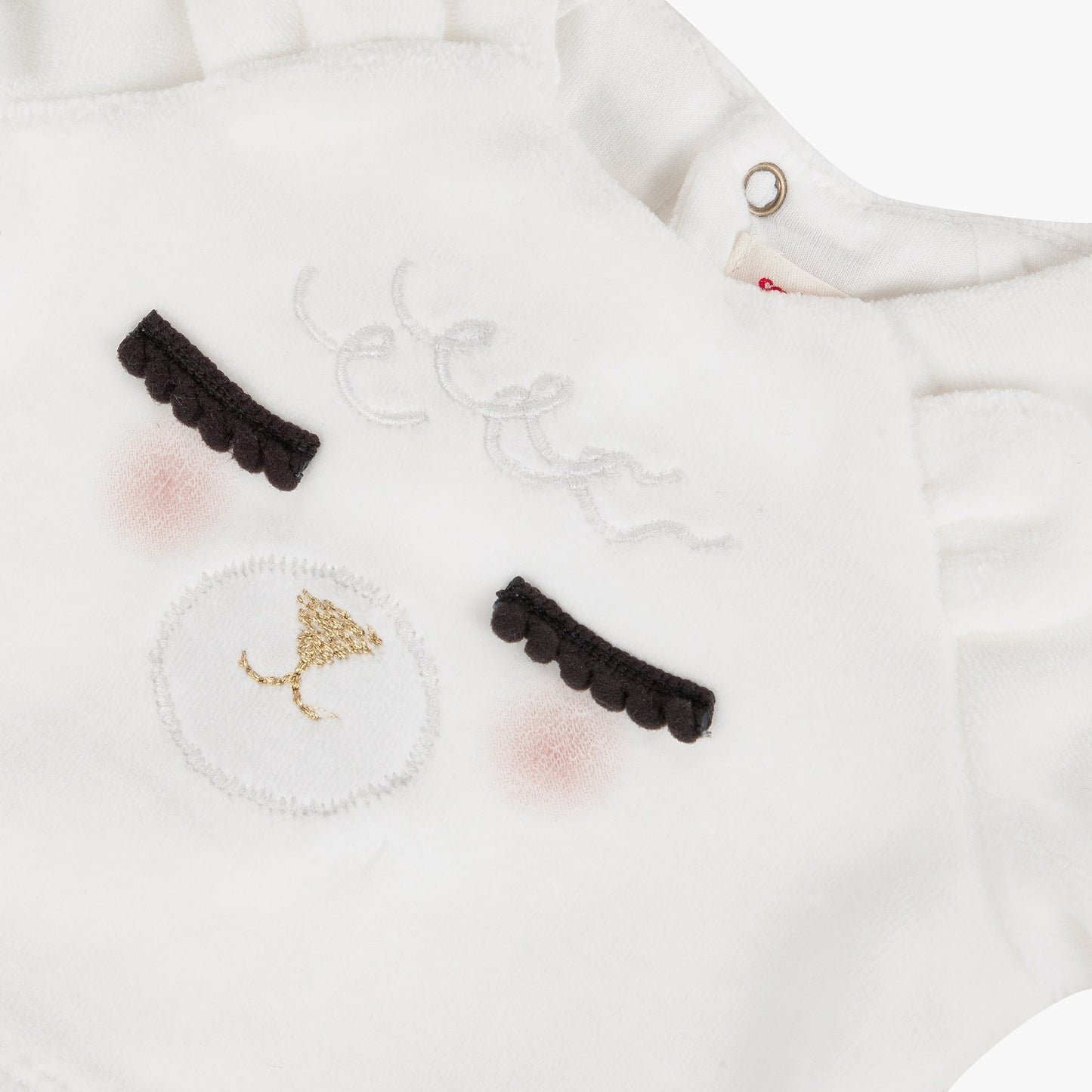 Catimini Baby Girl 2-in-1 Long Sleeve Bubble Dress with Llama Detail