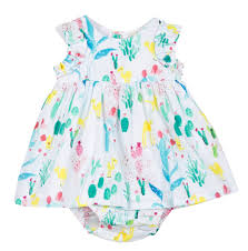 Catimini Dress and Bloomer in Printed Voile (3m, 6m)