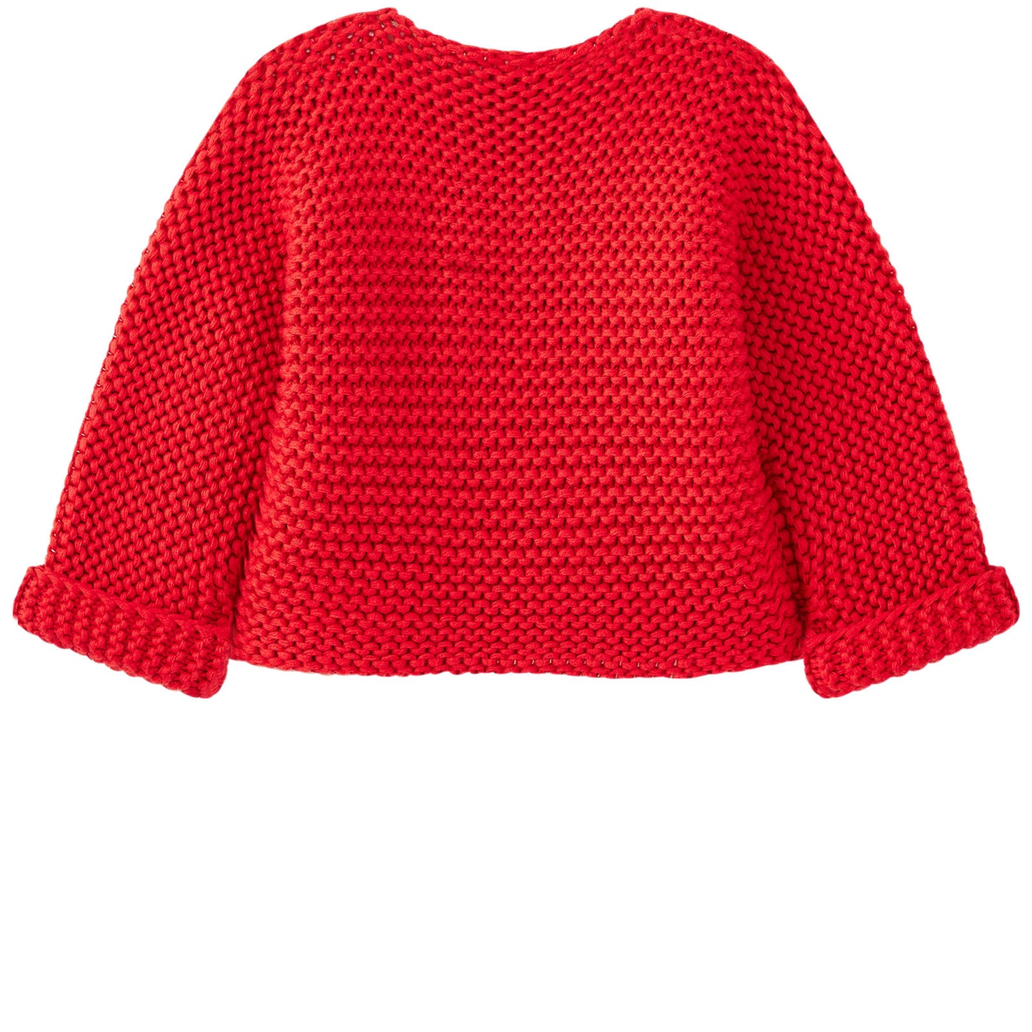 Petit Bateau Classic Knit Cardigan Red (3m, 12m)