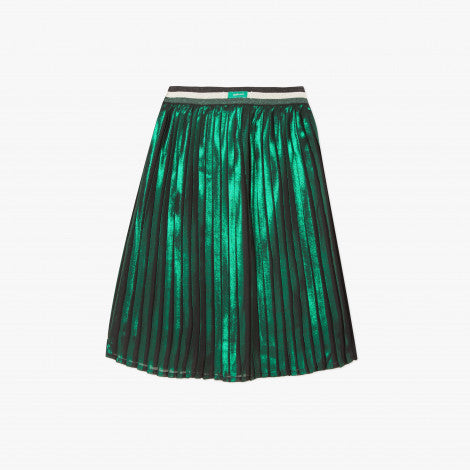 Catimini Girl's Green Mid-length Pleated Skirt (Size 14)