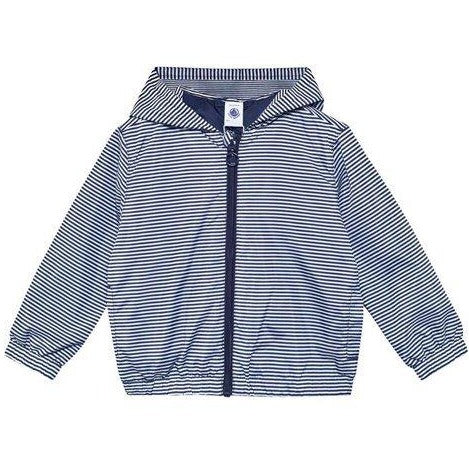 Petit Bateau Windbreaker in Navy Stripes (6m, 24m)