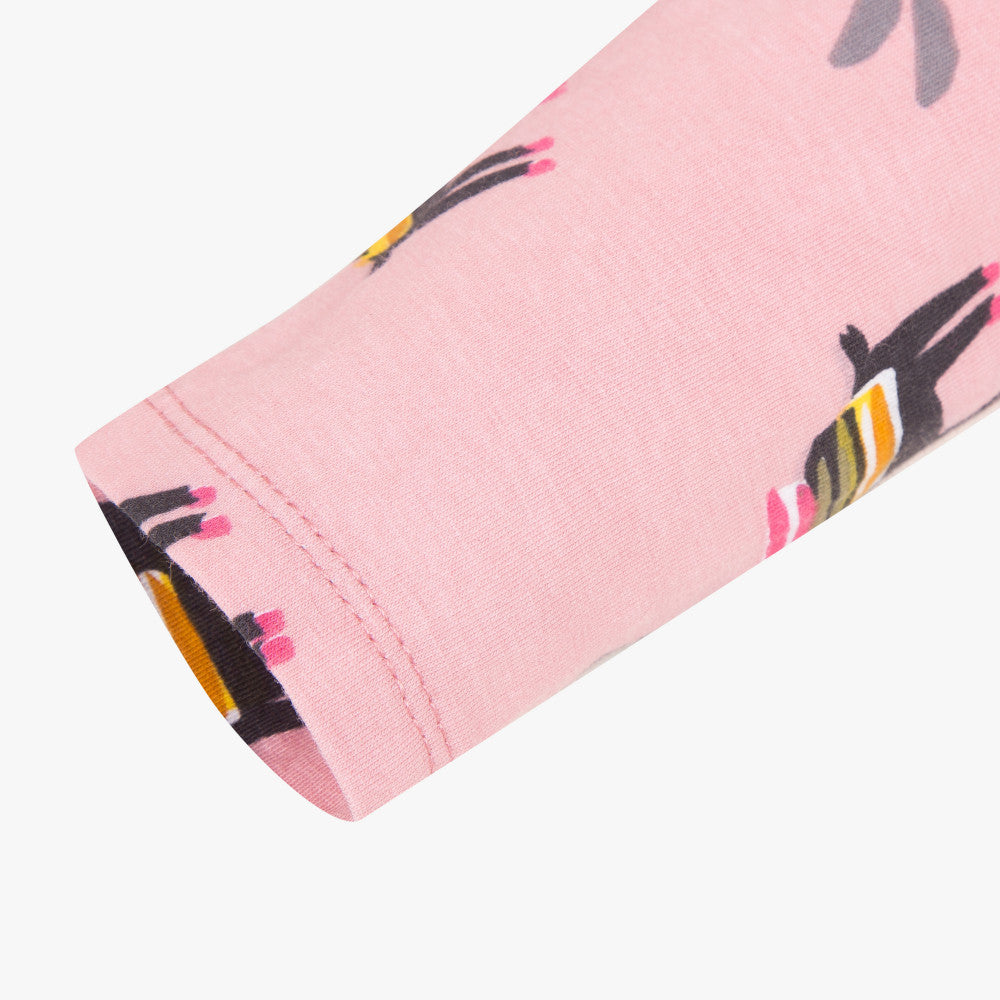 Catimini Little Girl Llama Print Leggings (6m, 9m)