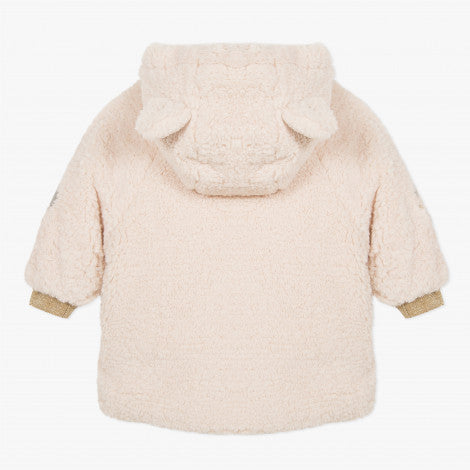 Catimini Little Girl Hooded Faux Fur Jacket with Ears (Size 2, 3, 4, 6)