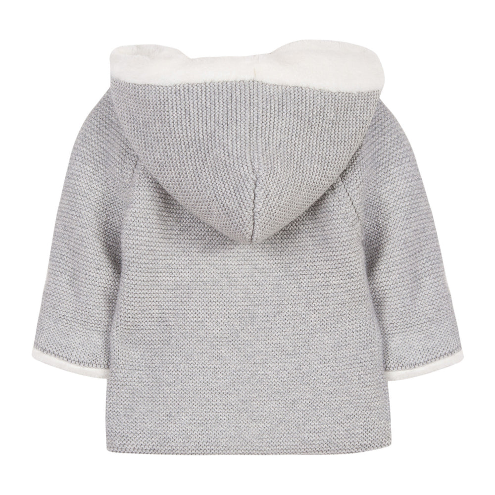 Tartine et Chocolat Marl Coat with Fur Lining (Size 6m, 1A, 18m)