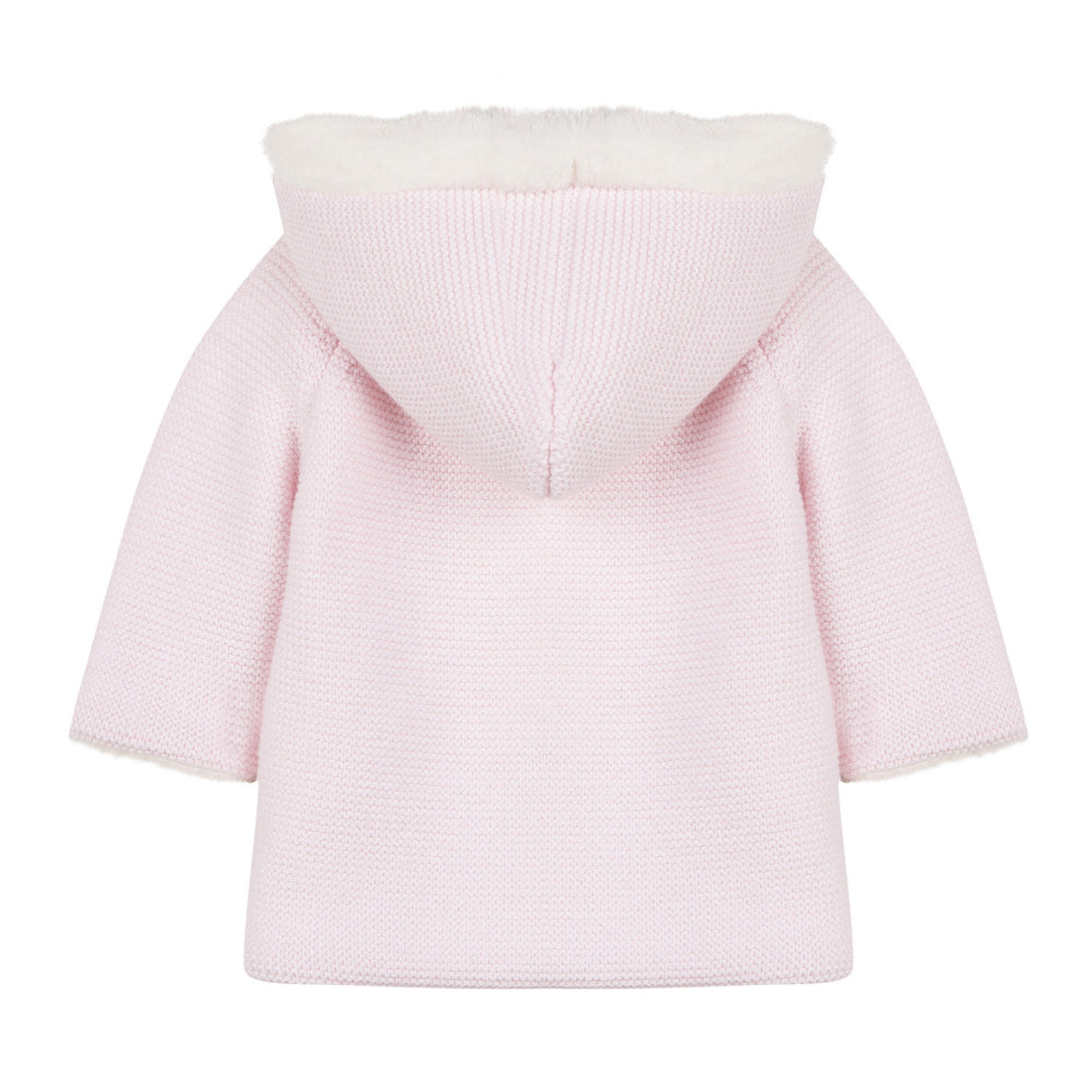 Tartine et Chocolat Marl Coat with Fur Lining (Size 6m, 1A, 18m)