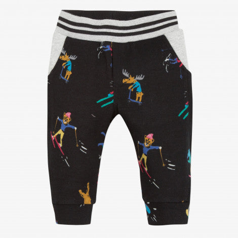 Catimini Little Boy Neo Jogging Knit with Ski Print (Size 6m)
