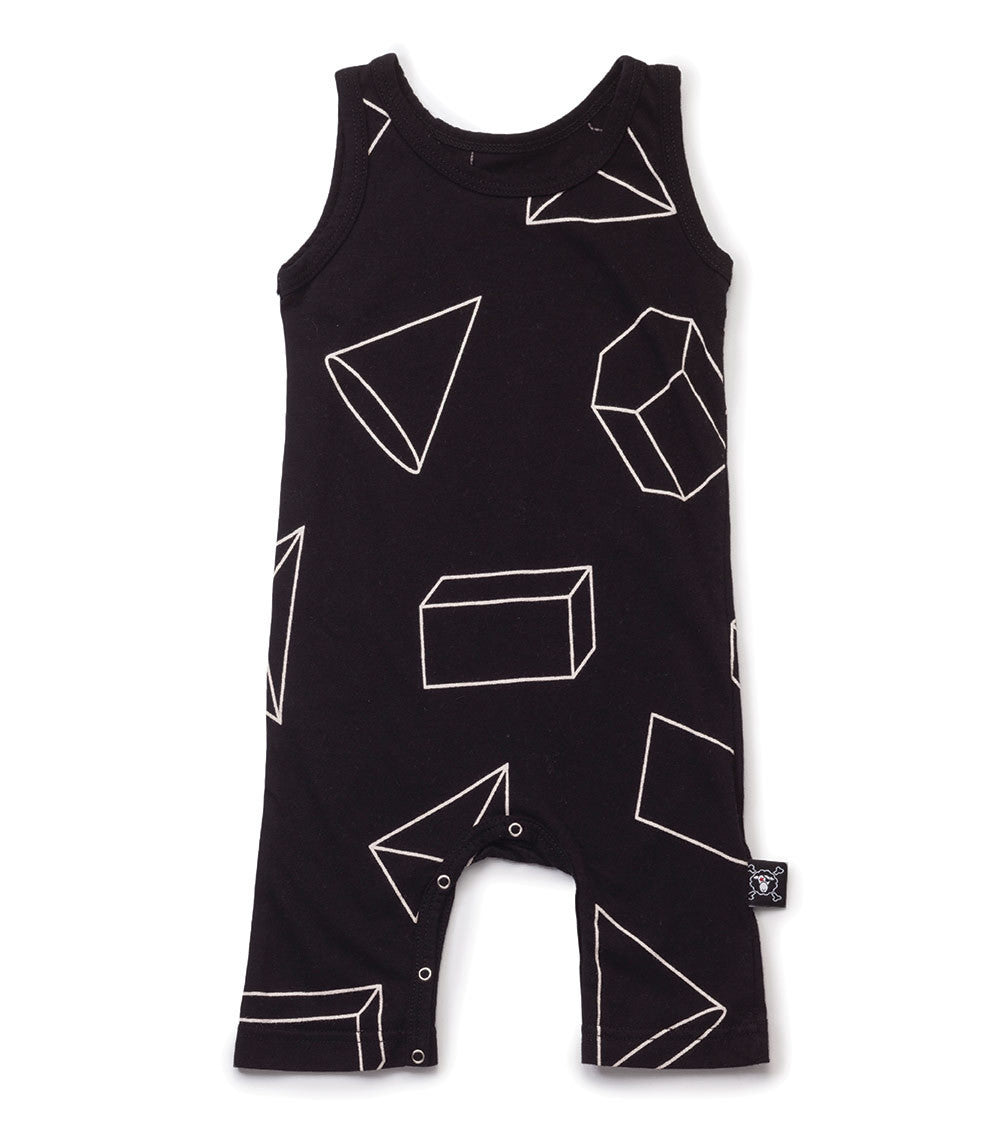 Nununu Geometric Tanktop Overall (6-12m)