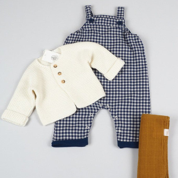 Petit Bateau Baby Knit Cardigan in Cream (6m, 12m)