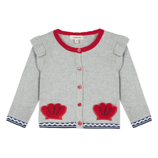 Catimini Baby Girl Fancy Cardigan with Lurex Thread (3m, 12m, 18m, 2A, 3A, 4A)