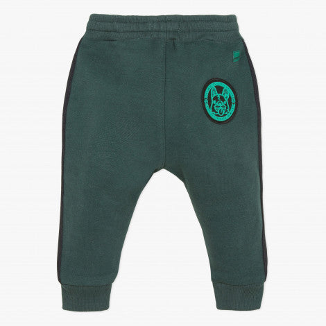 Catimini Little Boy Striped Green Fleece Joggers (6m, 18m, 2T)