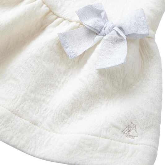 Petit Bateau Embossed Dress in Ivory - 30% OFF(size 4)