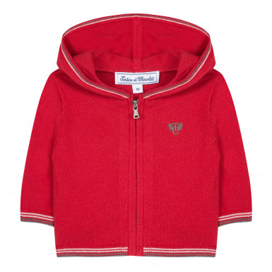 Tartine et Chocolat Baby Boy Red Hooded Jacket (1A, 2A, 3A)