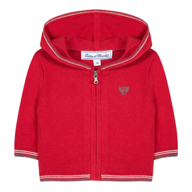 Tartine et Chocolat Baby Boy Red Hooded Jacket (1A, 2A, 3A)